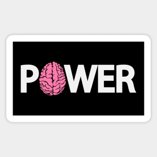 Power typography design Sticker